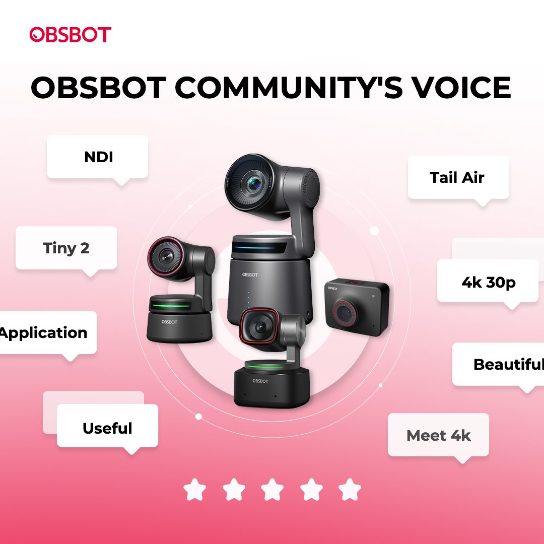 OBSBOT_Official's tweet photo. We want to take a moment to thank all of you for your incredible support and feedback. 🙏 Get ready for some amazing discounts on Prime Day!  Stay tuned! 🎁

#OBSBOT #camera #WebCamStudio #contentcreator #streaming #PrimeDay #primedaydeals #primedaygift https://t.co/vSDsdLWHMp