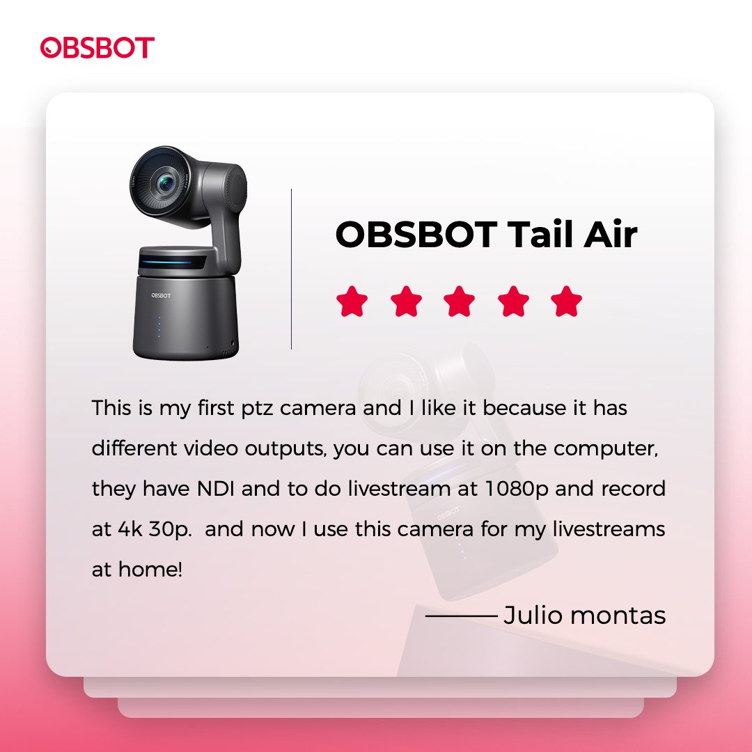 OBSBOT_Official's tweet photo. We want to take a moment to thank all of you for your incredible support and feedback. 🙏 Get ready for some amazing discounts on Prime Day!  Stay tuned! 🎁

#OBSBOT #camera #WebCamStudio #contentcreator #streaming #PrimeDay #primedaydeals #primedaygift https://t.co/vSDsdLWHMp