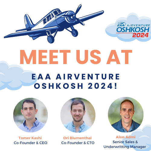 SkyWatchAI's tweet photo. SkyWatch is heading to AirVenture 2024!

Come chat with @TomerKashi , Ori and @AlonAdmi  at @EAA AirVenture on July 23rd-25th. Just shoot us a message, and let's meet!

See you in Oshkosh! 🤝

#Insurtech #AircraftInsurance #AirVenture2024 #osh24 https://t.co/bvdrAbWoHC