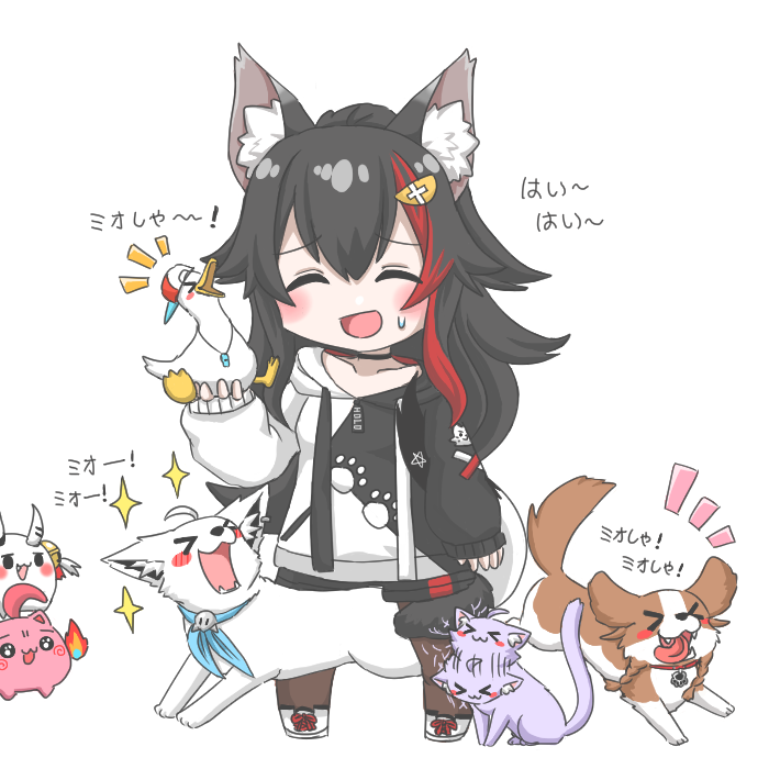 フブキ「「「「おかえり!!!」」」#みおーん絵 #絵フブキ #できたてころね #絵かゆ 」|裕司‧威爾斯(ウェルシュ)のイラスト