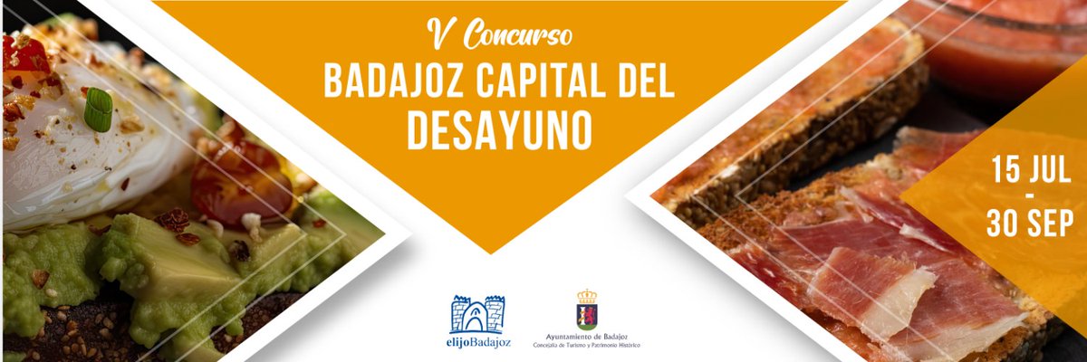 📢Quinta edición de ‘#Badajoz capital mundial del desayuno’

🗓️ Del 15 de julio al 30 de septiembre 2024.

😋Un evento que pretende promover y premiar uno de los productos más emblemáticos de la gastronomía pacense, el desayuno.
ℹ️ expreso.info/noticias/gastr…
badajozcapitaldeldesayuno.es