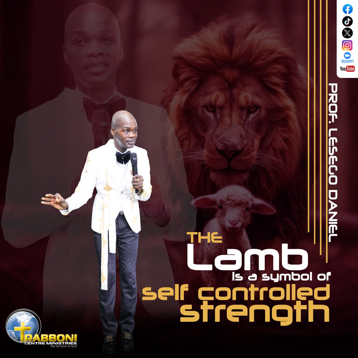 IAmLesegoDaniel's tweet photo. 𝐇𝐔𝐌𝐈𝐋𝐈𝐓𝐘 𝐀𝐍𝐃 𝐌𝐄𝐄𝐊𝐍𝐄𝐒𝐒 It is common for one to wish or want to be a lion, forgetting #TheCharacterOfALamb. Even though it looks weak, a lamb has strength because it cannot do anything for itself or on its own; Someone cares for and controls them. #BlessedAreTheMeek