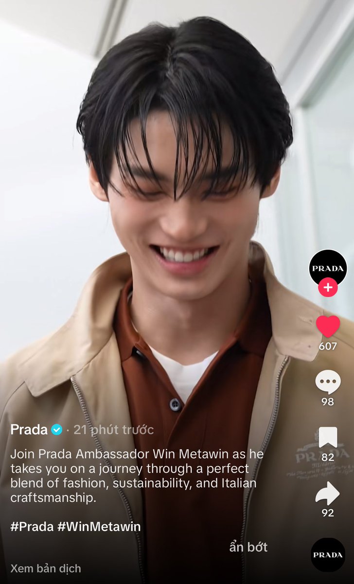 _fairy301_'s tweet photo. Prada posted on tiktok with this caption: "Join Prada Ambassasor Win Metawin as he takes you on a journey through a perfect blend of fashion, sustainability, and Italian craftsmanship."

🥹🔥❤️‍🔥
BA WIN AT PRADA SS25
#PradaSS25xWin 
#PradaSS25
#Prada 
#winmetawin @winmetawin https://t.co/4N1Z0kdXee