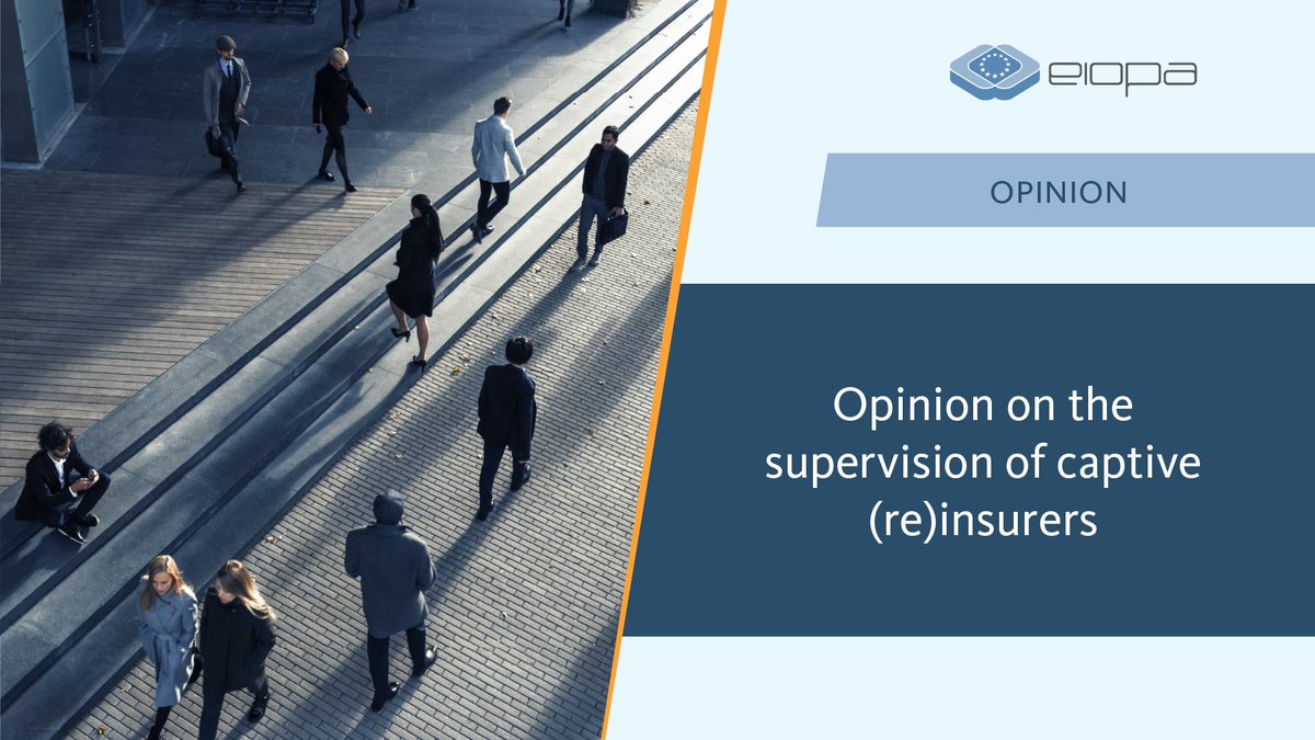 We've just published our Opinion on the #supervision of #captive (re)insurance undertakings, with a focus on:

🔸 intra-group transactions 💶 
🔹 the prudent person principle 👤 
🔸 governance 🔄 

👉 Read in full here: europa.eu/!bBjH6d

#Insurance #EIOPA #EUfinance