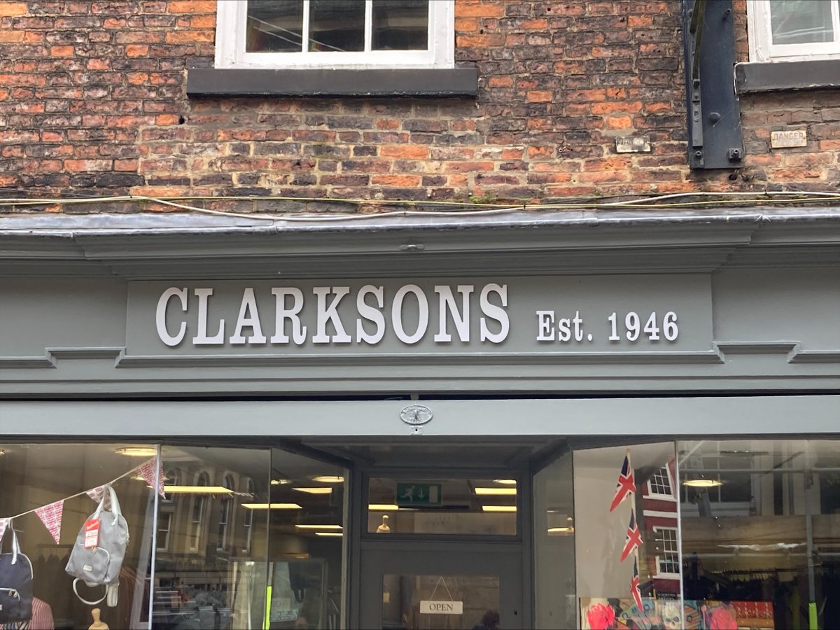 Excited to showcase our latest project for Clarksons Menswear! We crafted a sleek shop fascia with stand-off cut acrylic lettering on locators. 
At Andrews Signs, we create bespoke signage and can handle installation, call 01904 658322 for more information. 
#ShopFrontSigns