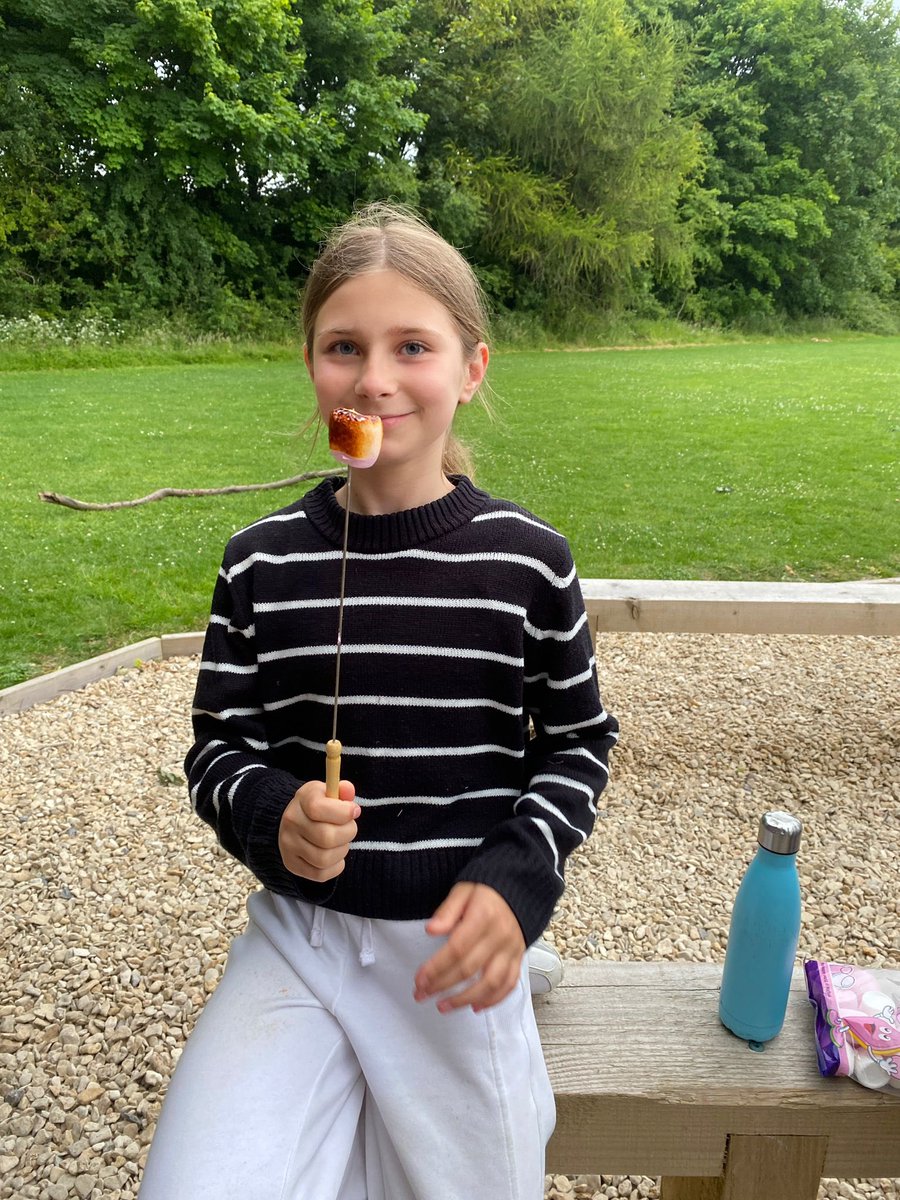 Last night, we ended a fun-filled day with a campfire complete with songs and toasted marshmallows! #year6residential #PGL #makingmemories