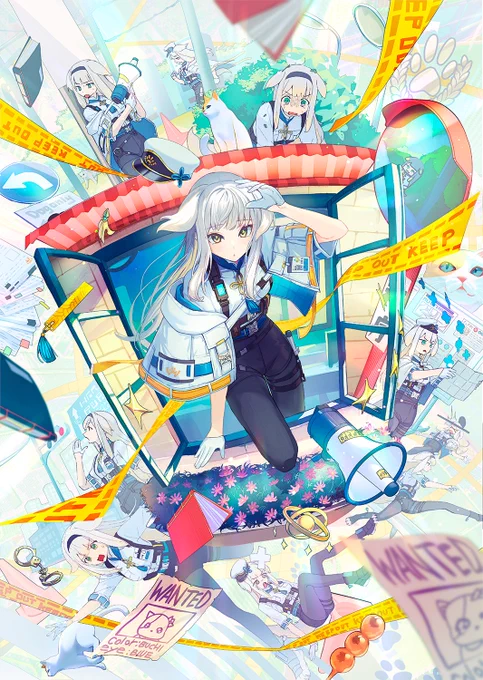 犬のお巡りさん #栞葉書