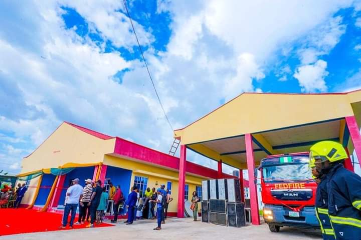 Another commissioning of a new fire Station in Bayelsa..