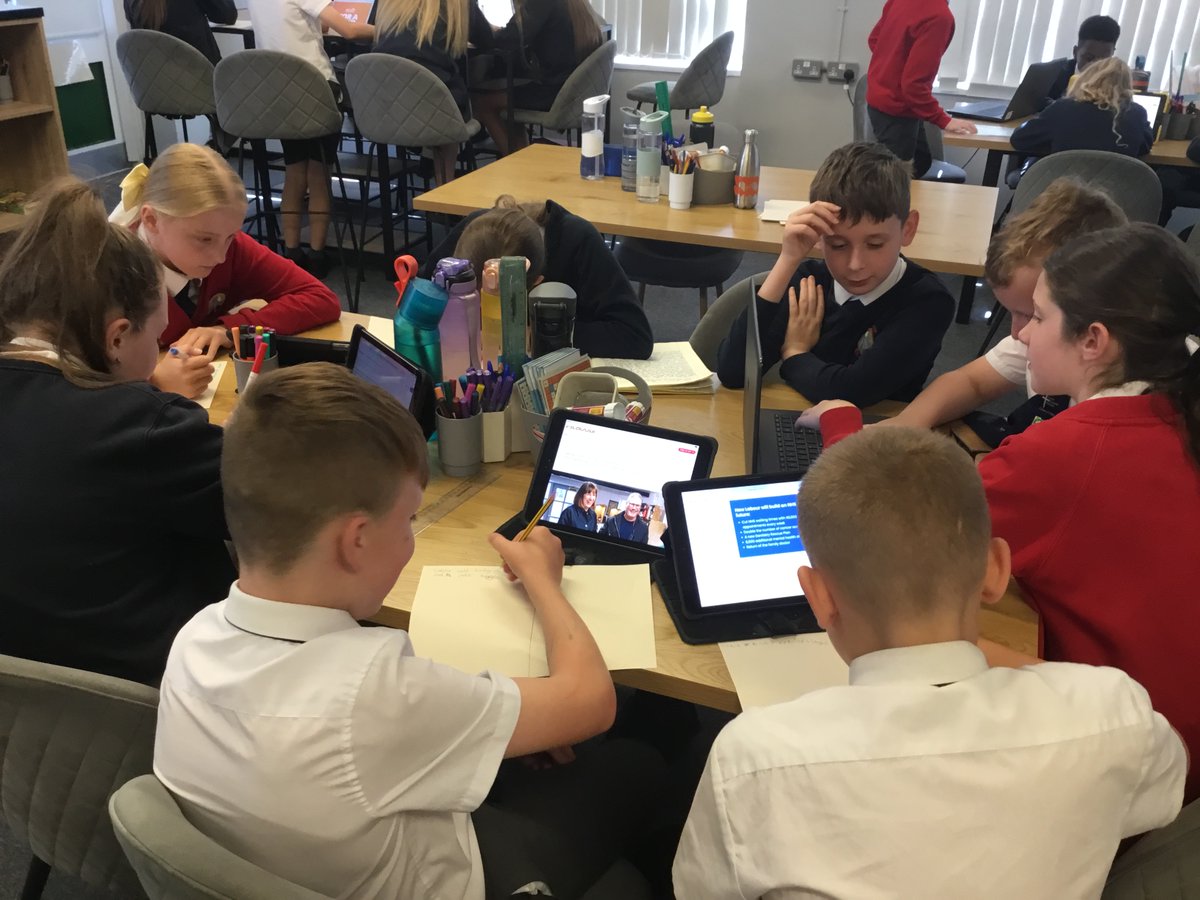 GA_Bury's tweet photo. Our political parties are hard at work on their presentations ahead of the #GeneralElections2024 on Thursday. Who will you vote for? 🔴🔵🟡🟢 #Year6GA #PSHEEdGA #ComputingEdGA #EnglishEdGA https://t.co/c1oeW2sxGw