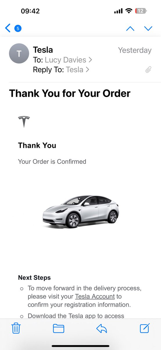 lucydavies194's tweet photo. @SteveFowler @Tesla @elonmusk @TeslaOwnersUK @andyelvers I was looking forward to my Tesla arriving 😅 shame they aren’t honouring the price for the small few that managed to catch the price being so low! It’s not like the company can’t afford it. https://t.co/YRFQ3rCrXS