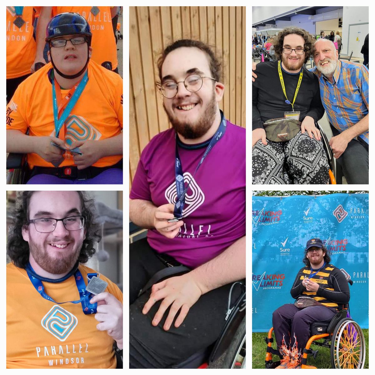 sheleia's tweet photo. Owen has done every @ParallelGlobal event, and is looking forward to Sundays #parallelwindsor so he can add to his medal collection.  #NoLimitsLiving #StartTogetherFinishWhenever https://t.co/rHMUvzE7Hp