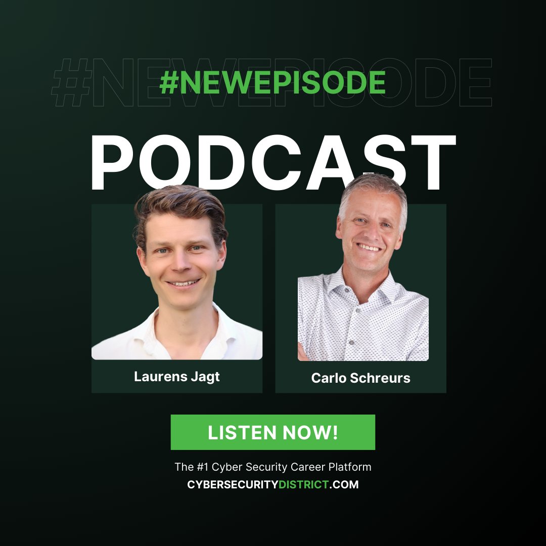 cyberdstrict's tweet photo. New #podcast episode is OUT NOW!🎙️Tune in for a conversation with Carlo Schreurs, CISO at @FrieslndCampina Listen on Spotify: https://t.co/Mltay8C6Qy
#cybersecuritydistrict #cybersecurity #ciso #podcasting #frieslandcampina https://t.co/2C16Z2d4aF
