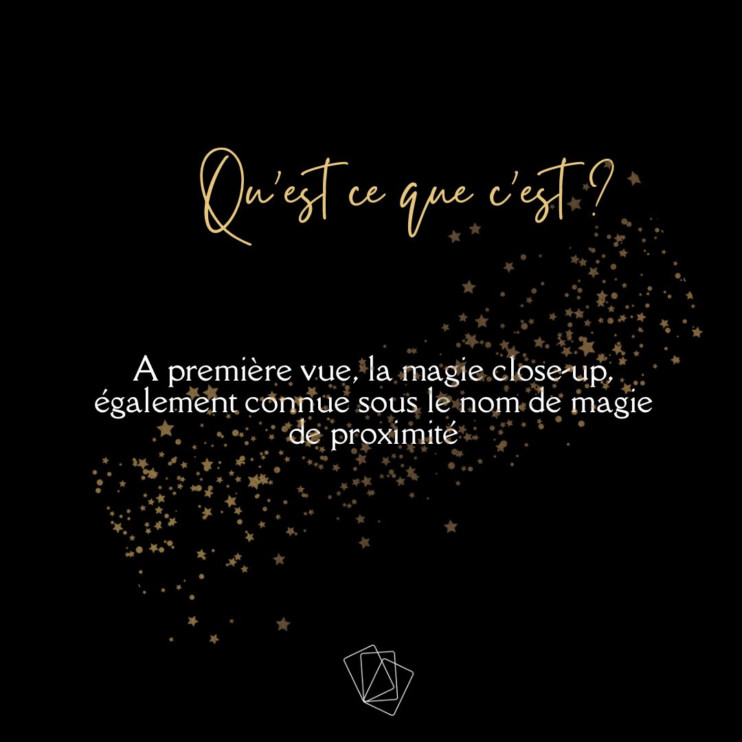artiste_magie's tweet photo. Qu'est ce que la magie close up ?
La magie de proximité est connue sous le nom de magie close-up, se déroule à une courte distance des spectateurs, créant ainsi des émotions et suscitant l'émerveillement
#magicienparis #Evenementiel #magiciencloseupparis #agenceevenementielle https://t.co/T7ZeGMtOQN