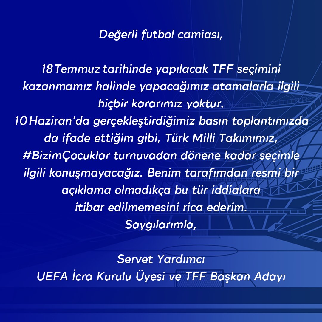 Kamuoyunun bilgisine.