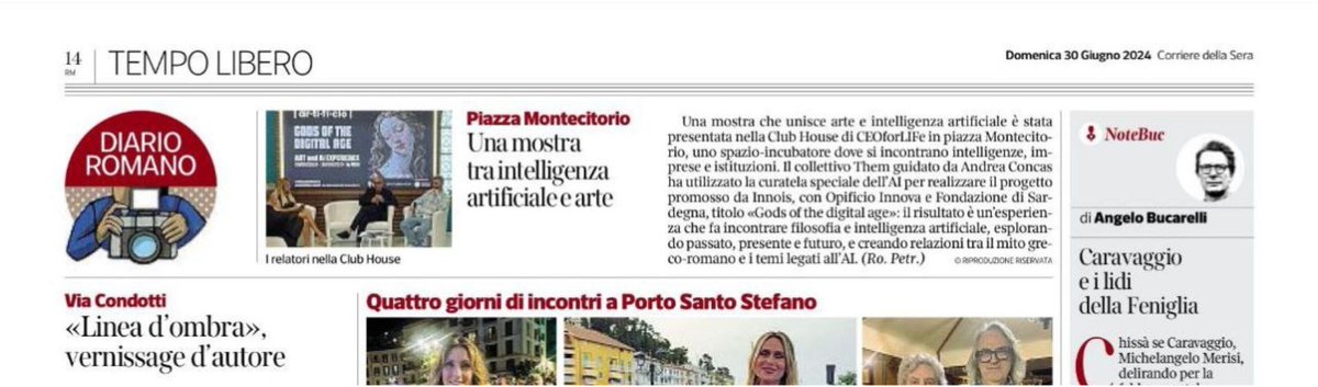 "Una mostra tra #intelligenzaartificiale a arte"

Gods of the digital age sul #CorrieredellaSera