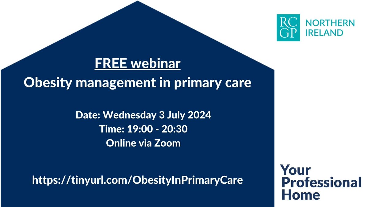 RCGPNI (@rcgp_ni) on Twitter photo LAST CHANCE TO REGISTER - FREE WEBINAR - Obesity management in primary care Register and read more - tinyurl.com/ObesityInPrima……Date: Wednesday 3 July 2024 Time: 19:00 - 20:30 Online via Zoom
<a href="/Weebrian/">Brian McCann</a>
<a href="/AlexanderMiras/">Alex Miras</a>
<a href="/DrMCrotty/">Michael Crotty</a> LAST CHANCE TO REGISTER - FREE WEBINAR - Obesity management in primary care Register and read more - tinyurl.com/ObesityInPrima……Date: Wednesday 3 July 2024 Time: 19:00 - 20:30 Online via Zoom
<a href="/Weebrian/">Brian McCann</a>
<a href="/AlexanderMiras/">Alex Miras</a>
<a href="/DrMCrotty/">Michael Crotty</a>