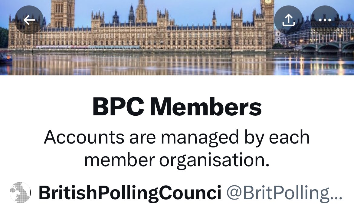 POLLS: Follow this list of BPC members’ accounts for all the latest releases from member organisations during the final days of the campaign britishpollingcouncil.org/resources/
