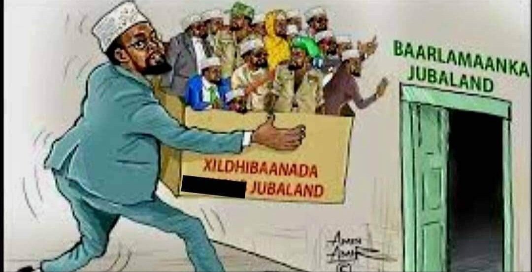 roda_yusuf's tweet photo. Mustaqbalka Jubbaland saaka god dheer ayuu Ahmed Madoobe  ku riday manta eey  taariqdu  tahay  02/07/2024!! dastuurkii ayuu furtay  oo ku darsaday 5 sano.
Unfortunately ,its a doomsday for Jubaland. https://t.co/M3CjJ9HpGO