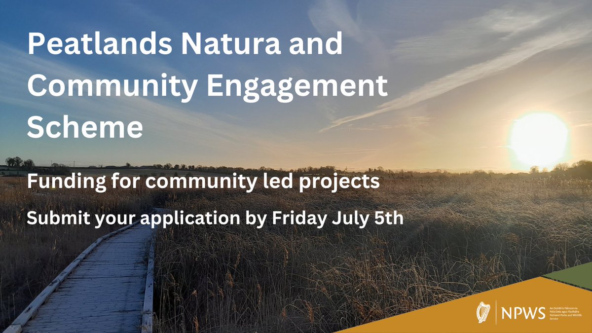📢 Last chance to submit your application for the Peatlands Natura and Community Engagement Scheme!

The scheme will support local communities to restore Natura 2000 sites and peatland areas. 

Get the application form here 👉tinyurl.com/mtu6h4ym
