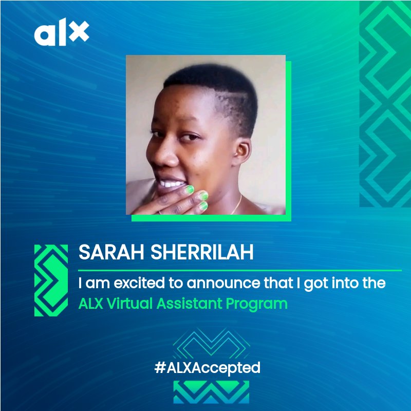 SSherrilah's tweet photo. I was devastated at first in 2022 when I was done with ALX VA program,I was devastated because I couldn't get a chance to work online on Upwork and etc. Here I am again to be good at it,to polish it.who knows!
#ALXAccepted
#lifeatALX
#ALXAfrica https://t.co/FlKV4KoExu