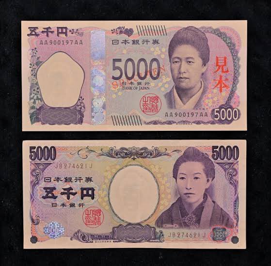 津田梅子新五千円札はホログラムと透かしの形が梅の花を模してるのが良い！