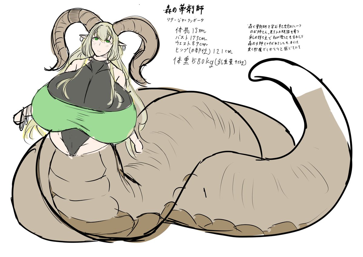 最近作った子みんな色々でかい 