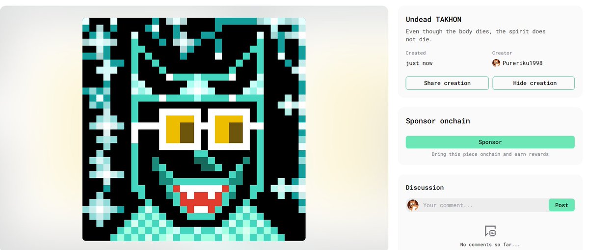 👻" Undead TAKHON " 😊😊
on <a href="/VrbsDAO/">Vrbs ▀▄▀</a> &amp; <a href="/base/">Base</a> 

Link Below : 👇👇
#pixel #pixelart #art #NFT