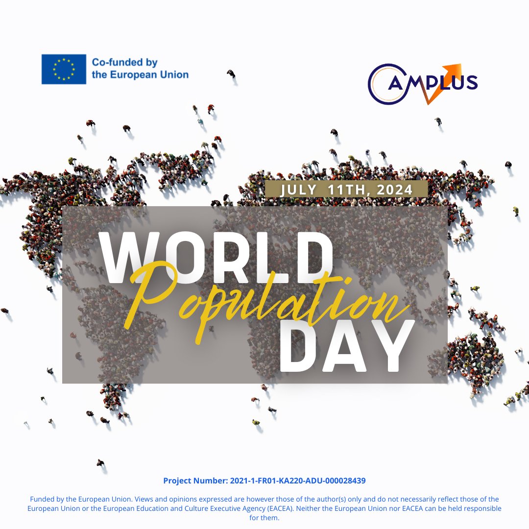 Camplusproject's tweet photo. 🌍✨ A Special Day to Raise Awareness of Population Issues 🌟
Every year on July 11th, we celebrate World Population Day, a day dedicated to focusing global attention on the importance of population issues🌍
#erasmusplus #camplus #worldpopulationday https://t.co/xX73ZniE2P