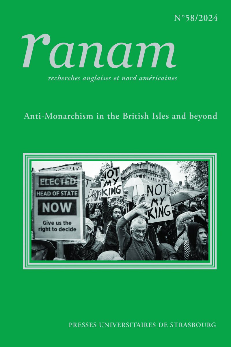 SEARCH2325's tweet photo. RANAM n°58 vient de paraître !

"Anti-Monarchism in the British Isles and beyond"

Co-édité par Pauline Collombier, @TimAHeron, @MarianneHillion et Caroline Lehni.

https://t.co/HMI8AAxOFX https://t.co/7rrQzYDCxm
