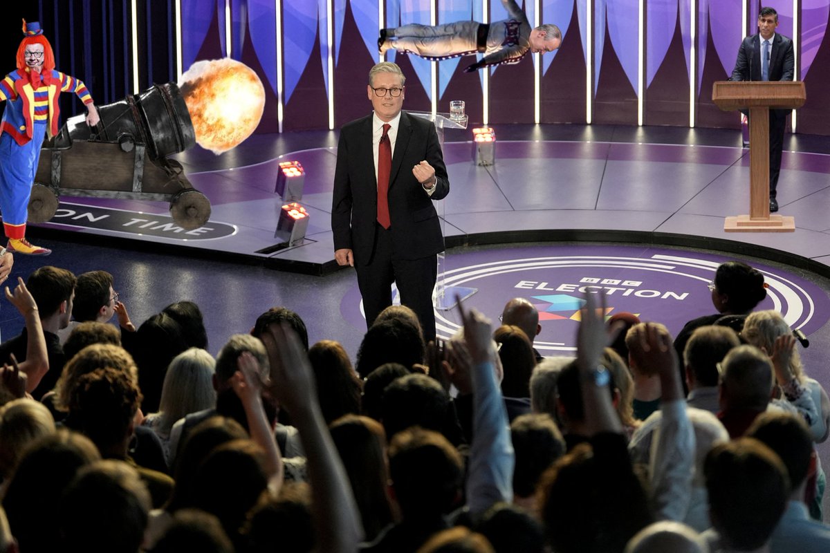 Dancing_Gove's tweet photo. In a late change of plan, Lib Dem leader Ed Davey is invited to take part in the final leaders' debate with Starmer and Sunak.

#GeneralElection2024 #Election2024 #starmer #sunak #RishiDidThat #ToriesOut726 #EdDavey https://t.co/bLoDQERO4m