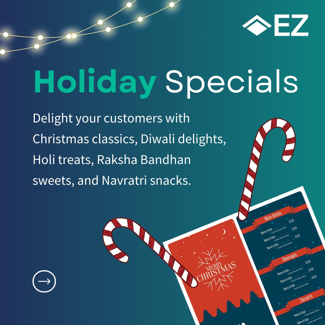 itsEzTech's tweet image. 🍽️ Spice up your restaurant with seasonal and themed menus that captivate and excite! From holiday specials to trendy themes, inspire your customers to keep coming back for more. Swipe through for inspiration! 
🌟📲 

#RestaurantMenus #CustomerDelight #EZTech