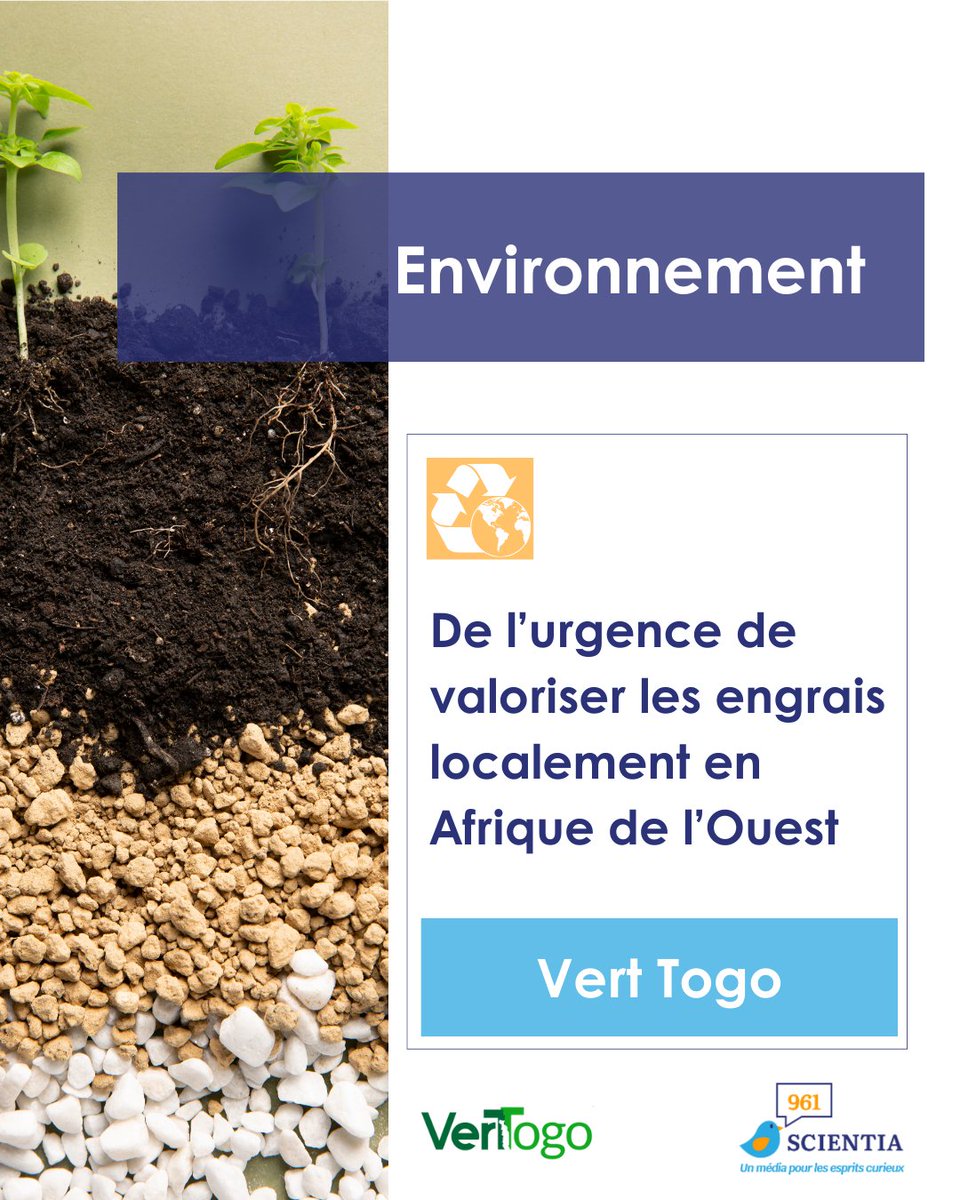 961scientia's tweet photo. Dr SY ALAIN TRAORE, Directeur de l’agriculture et du développement rural de la Commission de la CEDEAO, livre des réflexions poignantes sur les défis rencontrés dans le secteur des engrais en Afrique de l’Ouest.
Un entretien par notre partenaire Vert Togo

https://t.co/6J5hbmcEKK https://t.co/4WvUn2um9B