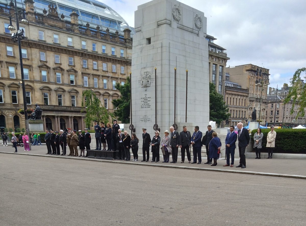 Proud moments at George Square as Deacon Convener Bruce Reidford marked #ArmedForcesDay on June 29th. The parade featured Royal Navy, Army, RAF personnel, cadets, and veterans. Thank you for your service and sacrifice. #ArmedForcesDay
