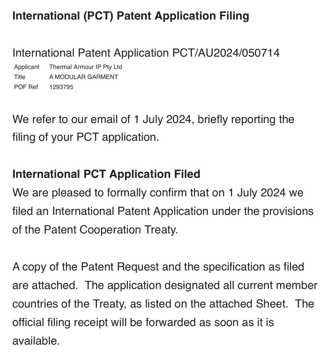 Thermal Armour (@thermalarmour) on Twitter photo We are pleased to file a suite of further International Patents for our EverTec technology as well as innovations in advanced polymer manufacturing.
#hypothermia #medtech #patents #surgery #anaesthesia We are pleased to file a suite of further International Patents for our EverTec technology as well as innovations in advanced polymer manufacturing.
#hypothermia #medtech #patents #surgery #anaesthesia