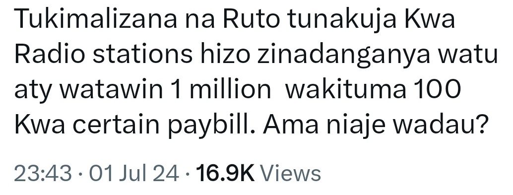 kreatv_'s tweet photo. Now this is Funny🤣🤣🤣...
#OccupyEverywhere #OccupyMOH Bungei "Nairobi CBD"#GovtShutDown #OccupyCBDTuesday "Moi Avenue"#RutoMustago The King is Naked Genz Toys #RutoMustGoNow #RutoMustResignNow Thika Road Pastor Ng'ang'a https://t.co/v81c6pvPrH