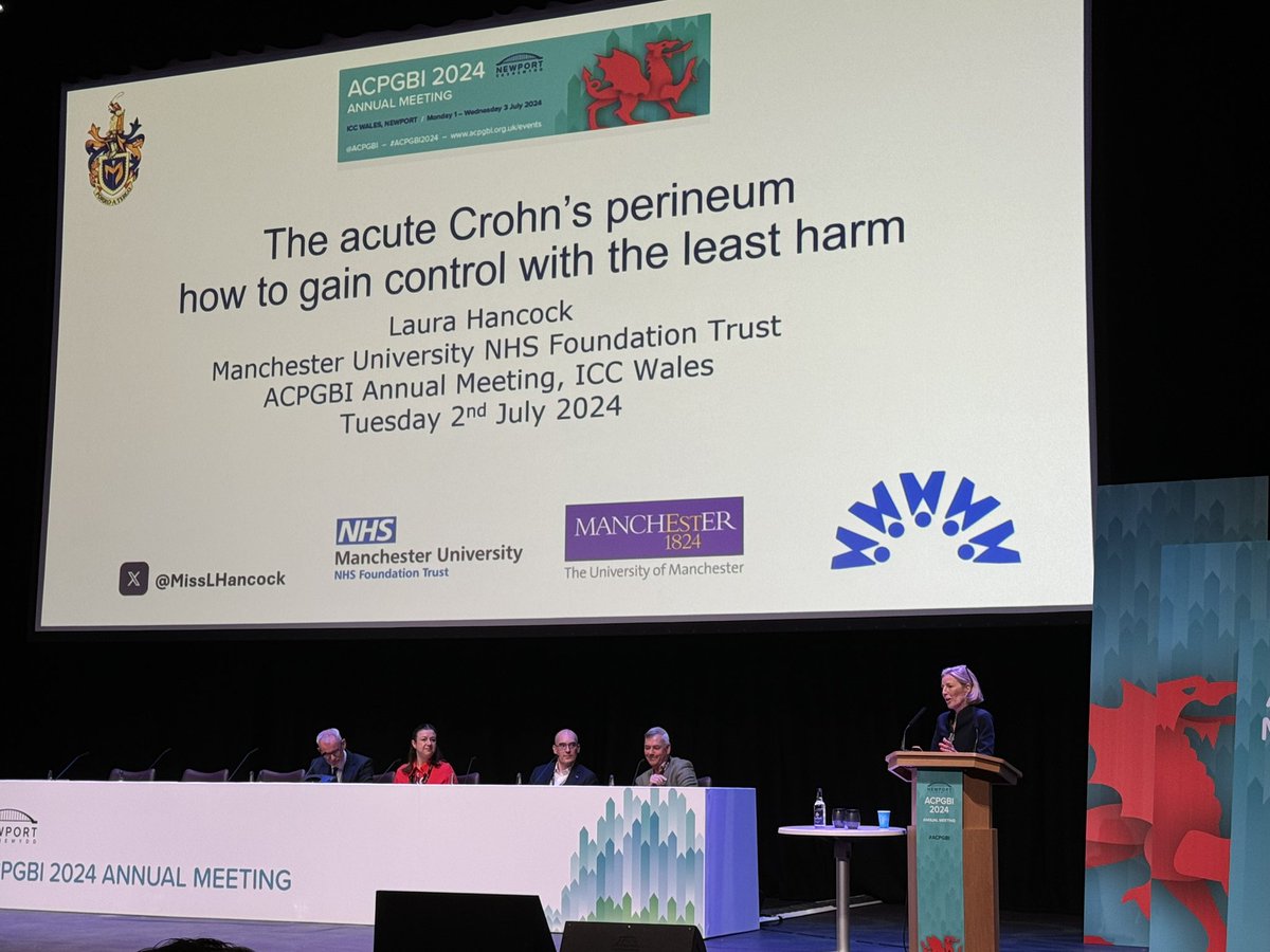 The talk of the meeting for me - amazing stuff from <a href="/MissLHancock/">Laura Hancock</a> on what they’re up to in Manchester to create tangible improvements for pts with perianal Crohn’s 🫡👏👏👌<a href="/ACPGBI/">@ACPGBI</a>