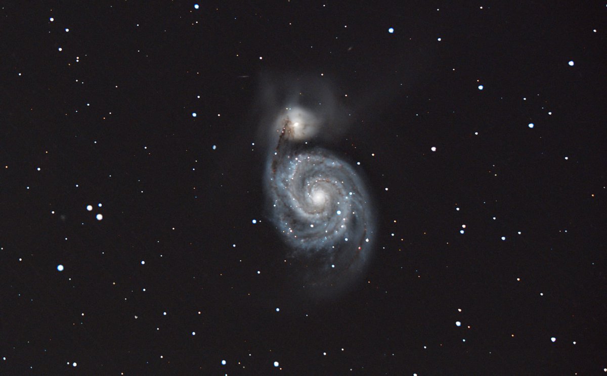 La magia del cielo, esta vez desde la Moraña en Ávila. M51 Galaxia del Remolino anoche 01/07/24 por Fausto Blázquez 
<a href="/GOAAVILA/">Grupo de Observadores Astronómicos de Ávila</a> <a href="/Avila_CyL/">ÁVILA (Spain) 🛡️⚔️</a> <a href="/CyLEsVida/">Turismo Castilla y León</a> <a href="/Meteoavila2/">MeteoÁvila</a>