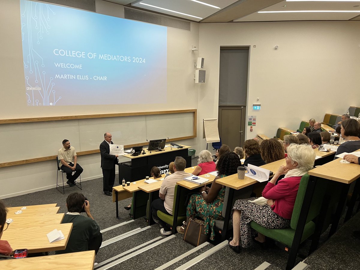 Welcome speech by Martin Ellis, Chair of the College of Mediators. #CoMConf2024