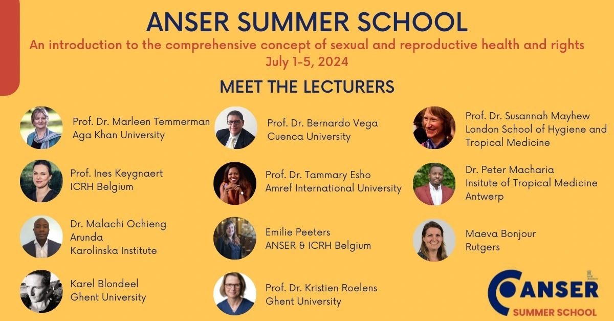 14 master's students from 13 countries have started the ANSER Summer School this week. Honored to present our impressive list of lecturers: