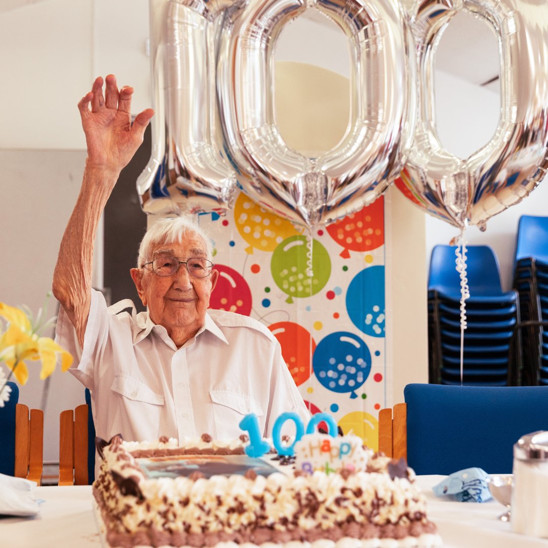 Last week, we had a great time celebrating the 100th birthday of Charlie Hatfield, a long-time visitor of our <a href="/ageuk/">Age UK (now @age_uk)</a> #Ealing Wellbeing Day Centre. Charlie's son Malcolm – a recently retired @ECT_Charity driver – and our Day Centre Managers Jan and Carolyn organised a fab party🎉