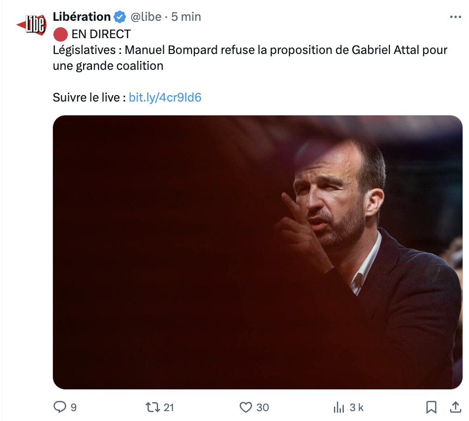 Les oppositions rejettent la main tendue de Gabriel Attal
Les leaders des oppositions sont d'indécrottables pavloviens. Et ceux-là mêmes qui prétendent être des partis de gouvernement demeurent jusqu'au bout des partis protestataires, même quand la République française est en