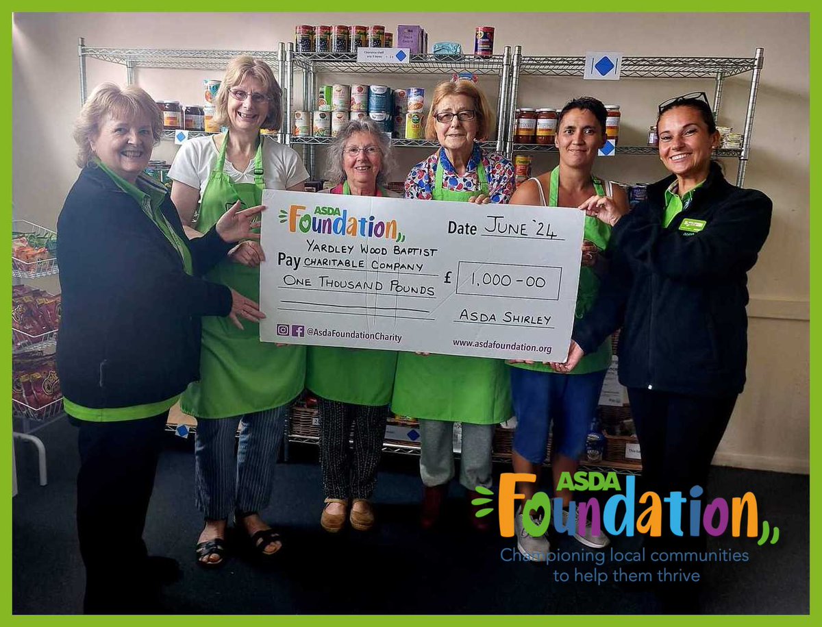 YardleyWoodPantry (@yardleypantry) on Twitter photo 'Thank You' to the <a href="/AsdaFoundation/">Asda Foundation</a> for supporting us
Specifically thank you Janet from the ASDA community champion for support Shirley 'Thank You' to the <a href="/AsdaFoundation/">Asda Foundation</a> for supporting us
Specifically thank you Janet from the ASDA community champion for support Shirley