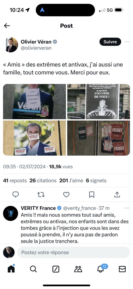 verity_france's tweet photo. Réponse au tweet larmoyant de Veran de ce matin.  https://t.co/3Rx2ezUCOa