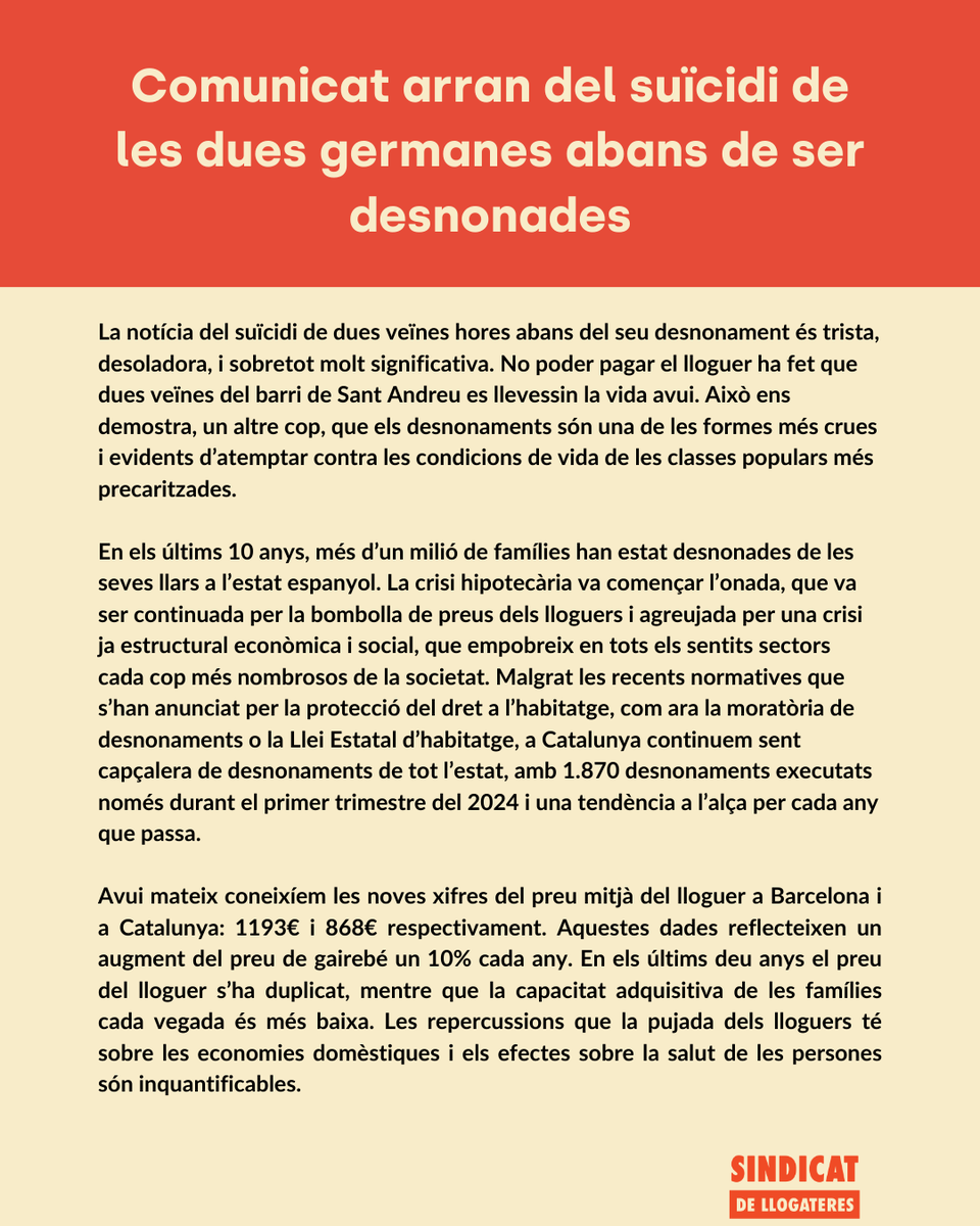 Sindicat de Llogateres i Llogaters tweet media