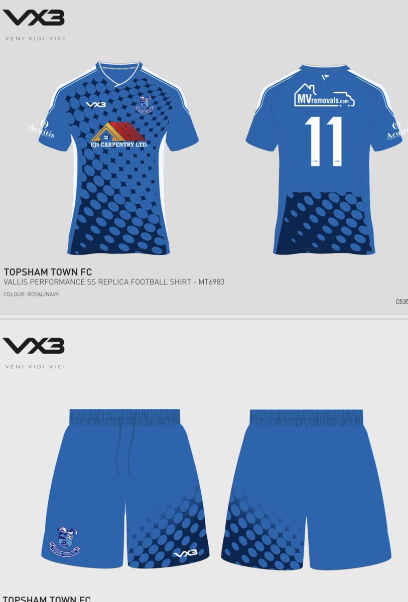 TopshamTown_FC's tweet photo. New First Team Kit Ordered 💙🔥

Massive thanks to our sponsors:

EJS Carpentry 

https://t.co/5ffYgSDeIm

https://t.co/sl243FWENO

#upthetops 💙💙💙 https://t.co/1iHUXwadPH