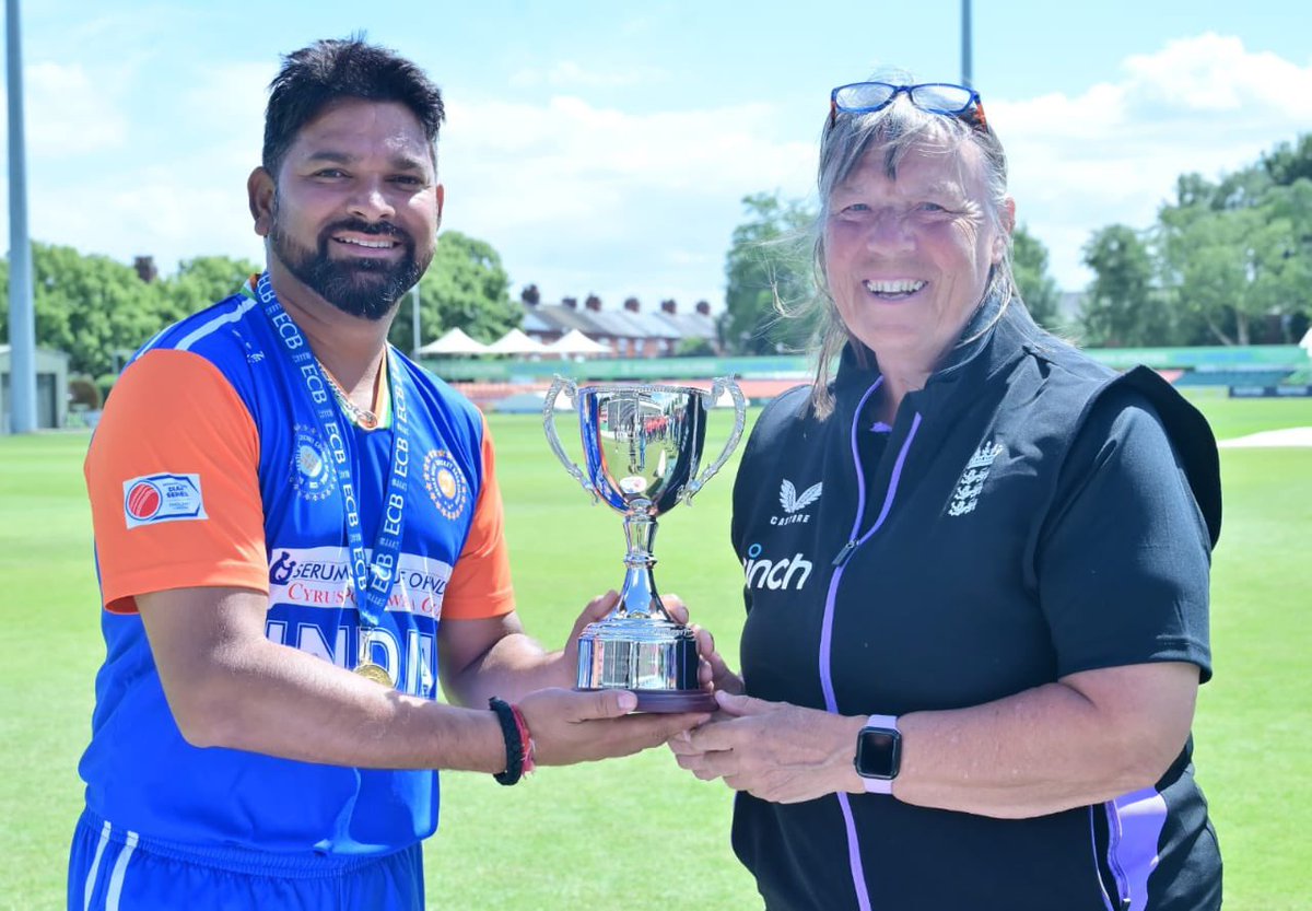 official_odca's tweet photo. Heartiest Congratulations 𝐂𝐇𝐀𝐌𝐏𝐈𝐎𝐍𝐒 and @official_idca
We are proud of the 𝐓𝐞𝐚𝐦 𝐈𝐧𝐝𝐢𝐚 brings the 𝐓20 bilateral deaf cricket series against to England home in a 𝐆𝐑𝐄𝐀𝐓 𝐒𝐓𝐘𝐋𝐄 🏏
Thank you so much 𝐓𝐞𝐚𝐦 Deaf 𝐈𝐧𝐝𝐢𝐚
 🇮🇳 🏏🏆🏏 🇮🇳 @BCCI @ICC @JayShah https://t.co/Lu7yU5mbAl