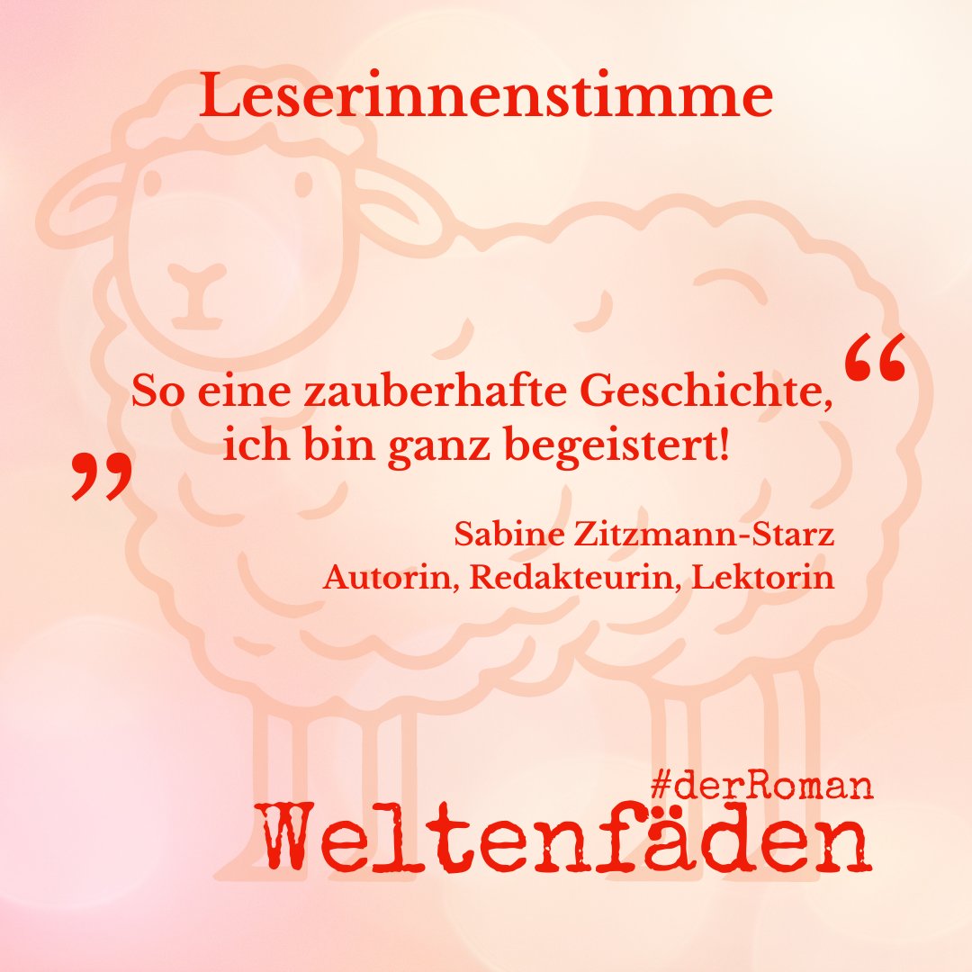 BirgitSusemihl's tweet photo. Wie wunderbar, dass Holly🐑und Jula👩, die beiden Hauptfiguren von #Weltenfäden, so gut ankommen! #Jugendfantasy #derRoman #Fantasy #Phantastik #Schafroman #Schafe #Abenteuer #Schicksal #Jugendbuch #Bücher #lesen #Lesetipp #lesenmachtglücklich #Debütroman #Autorinnenfreuden https://t.co/pBySBmkWhx