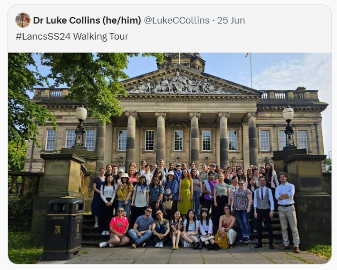 danagablas's tweet photo. #LancsSS24 is over – thanks so much to everyone – speakers, helpers &amp; participants for making it such a great week with #corpuslinguistics @LancasterUni. We very much hope that we will meet each other again - at conferences, workshops, vivas... And maybe see you at #LancsSS25! https://t.co/y7IOAUbwlo