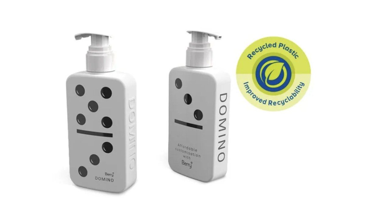 packagingmea's tweet photo. Berry launches fully recyclable, customizable Domino bottle featuring recycled plastic. Read more on https://t.co/6GiOaLZJy9 
#Berry #RecyclablePackaging #CustomizablePackaging #PackagingInnovation #RecycledPlastic #SustainablePackaging #CircularEconomy #PackagingIndustry https://t.co/CBo756yt4Q