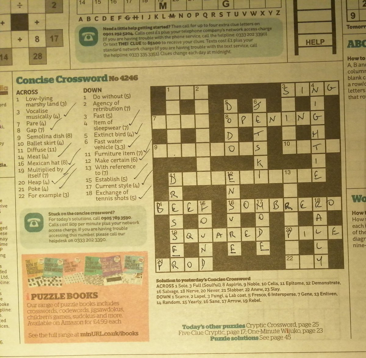 #help #crossword #Tuesday